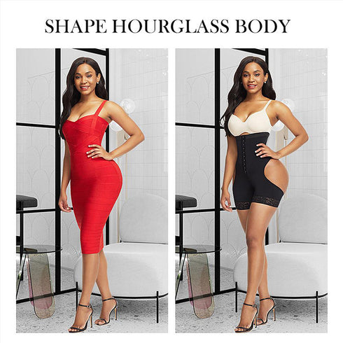 Women Shapewear High Waist Butt Lifter Tummy Control Underwear Workout Waist Trainer Corset - ROUTINE FASHION